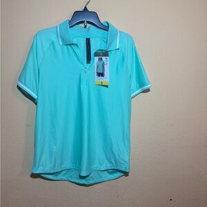 Aqua Short Sleeve Polo Shirt